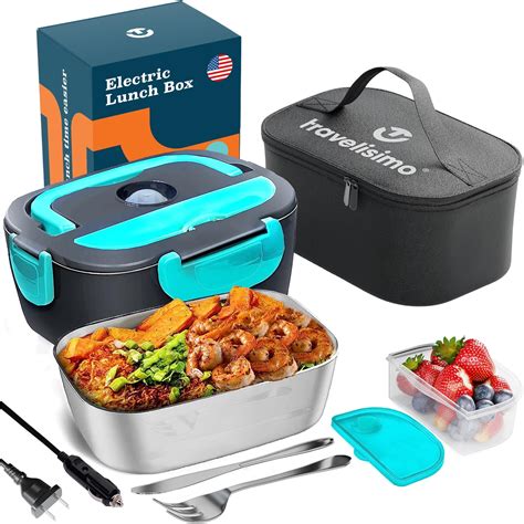 charmdoo electric lunch box|CHARMDOO 80W Electric Lunch Box, Portable Lunch Warmer .